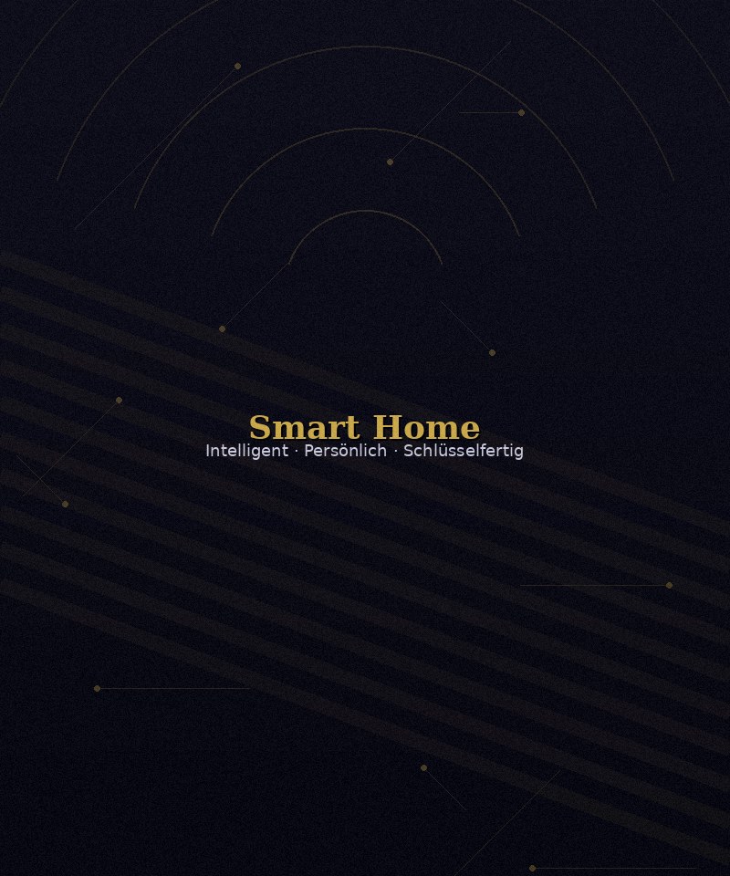 Modernes Smart Home Interieur mit GLINTY-System